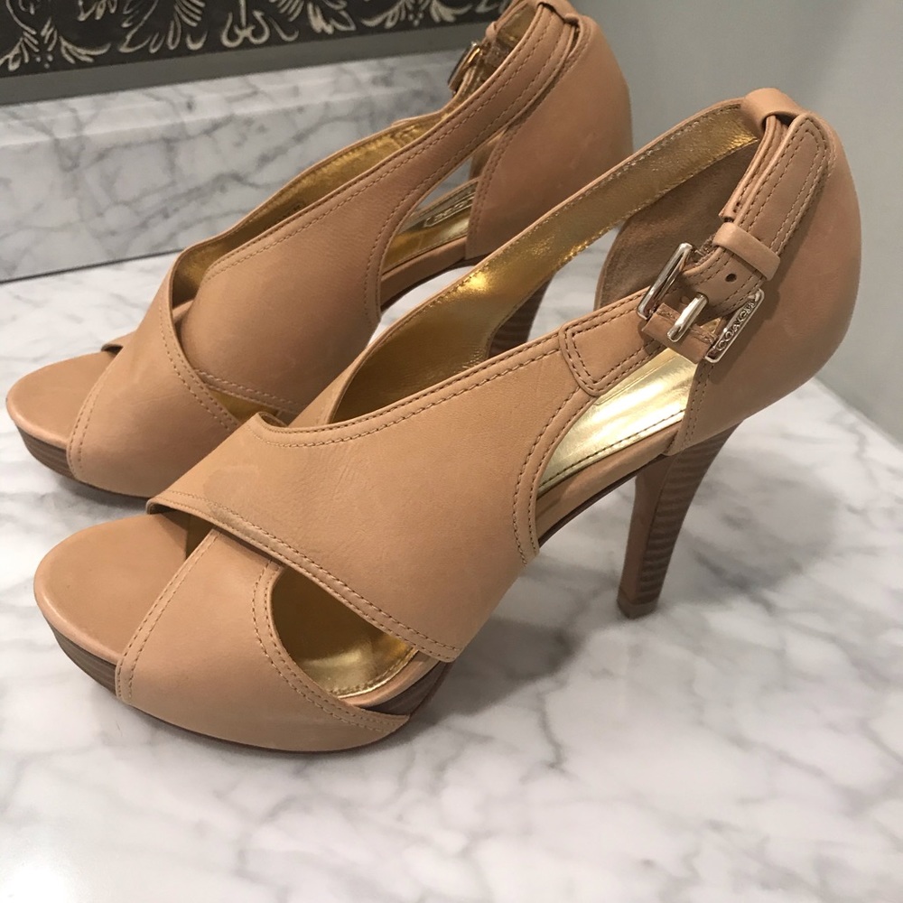 New COACH Platform Heels